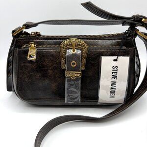 Steve Madden Western Crossbody Purse Shoulder Bag Brown NWT